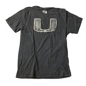 University of Miami Logo Tee size Large